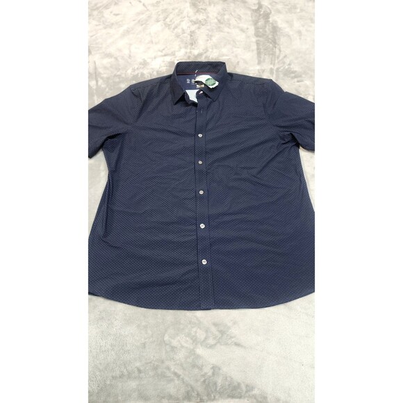 NWT Flag & Anthem Men's Large Navy SS Commuter Shirt - Picture 1 of 9